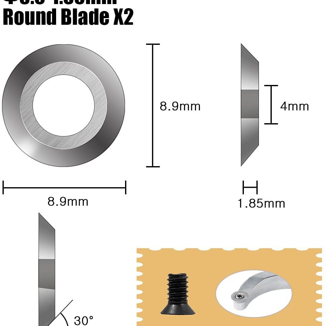Woodworking turning blades, disposable handheld wood rotary blades, tungsten-titanium hard alloy blades, DIY self-made turning tools details Picture