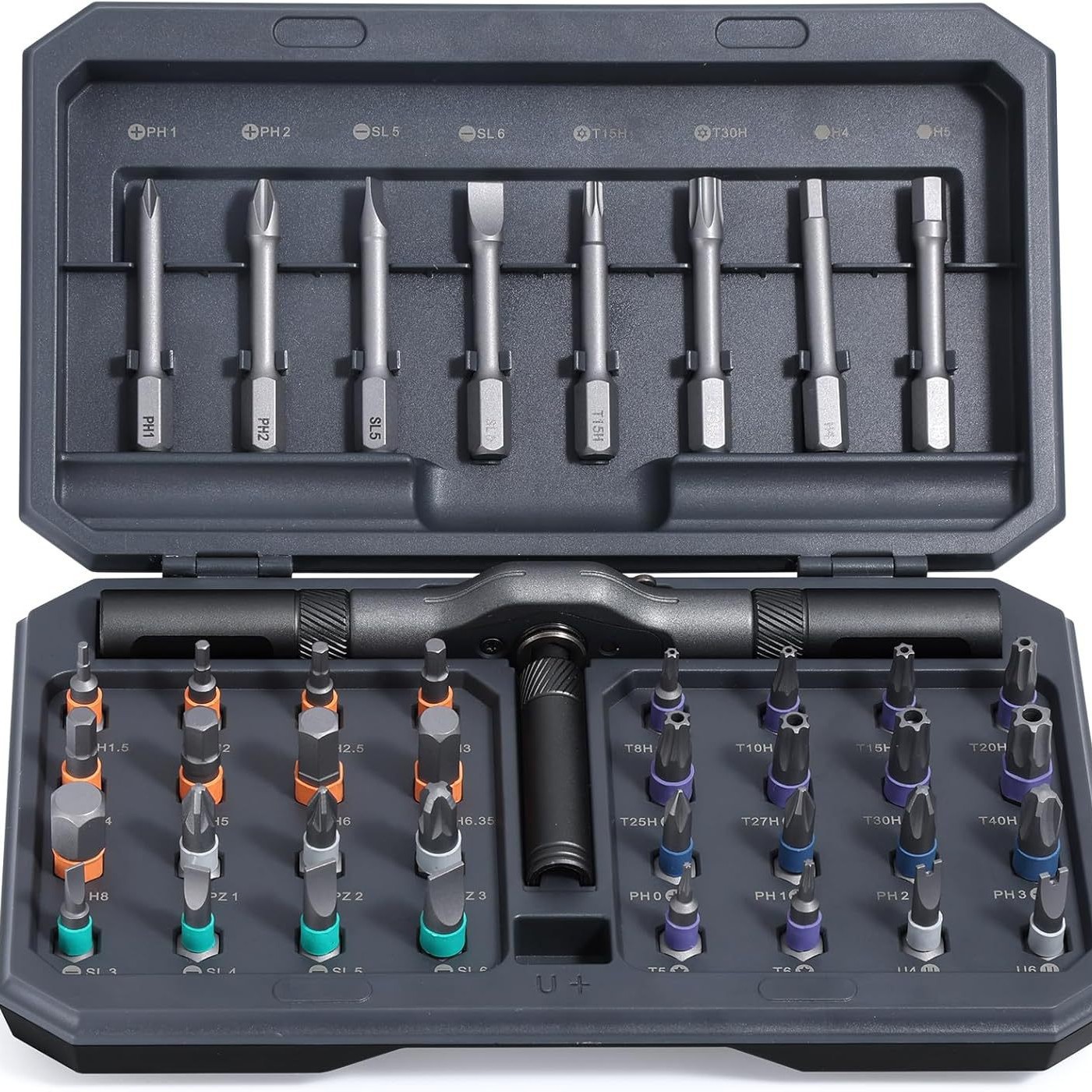 RS1 Ratchet Screwdriver Set 24-in-1 multi-functional S2 steel household wrench and screwdriver tool set full figure