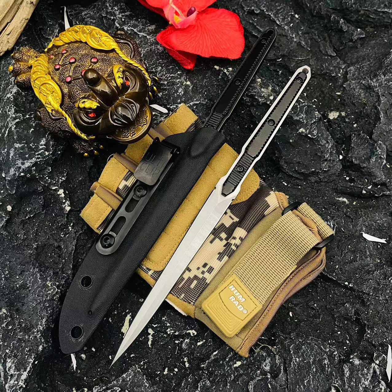 【 Ice Pillar Magic Needle 】 New Small Tea Knife Outdoor Tactical Individual Series Self-defense Integrated keel anti-slip handle Application Scenario