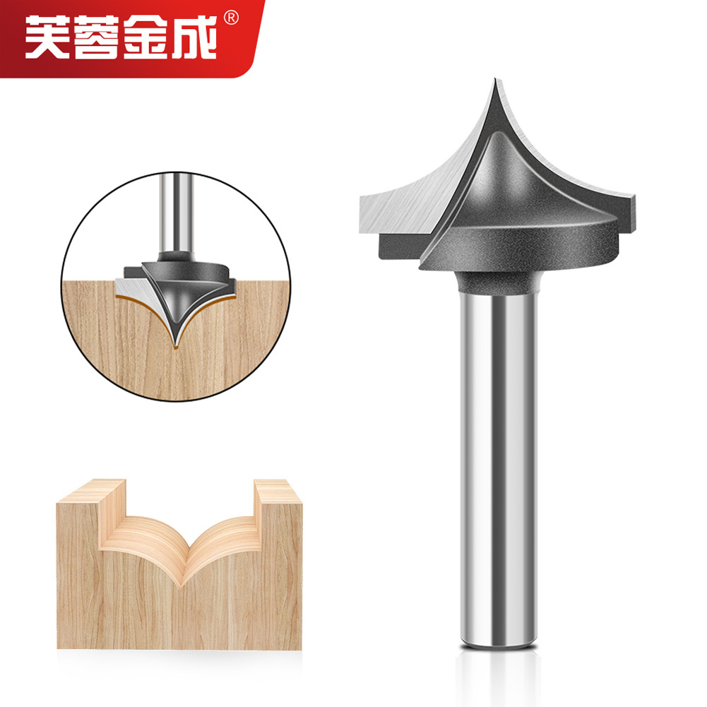 Woodworking pointed-nose engraving knife, trimming machine, line knife, chamfering knife, fillet knife, milling cutter, 1/2 handle, 1/4 handle full figure
