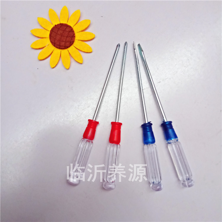 Manual screwdriver, small screwdriver, plum blossom cross flat-head screwdriver, crystal with paint screwdriver details Picture