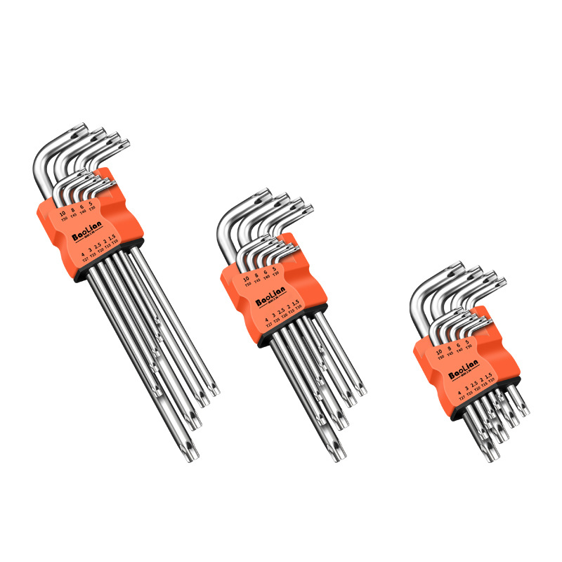 Hex socket wrench set, star-shaped cross-shaped hexagonal hexagonal screwdriver tool combination, extended wrench, hexagonal eight-pole Item Picture