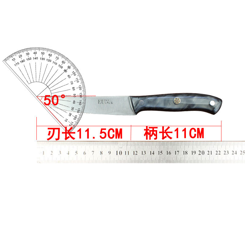 Steak knife, foreign trade foreign chef's meat cutting, single Western main course knife, cutting food according to steak, serrated knife for cutting grilled meat Application Scenario