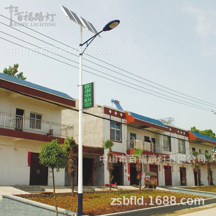 Factory wholesale of outdoor 6-meter 100W solar street lamps for municipal engineering led rural solar street lamps Application Scenario
