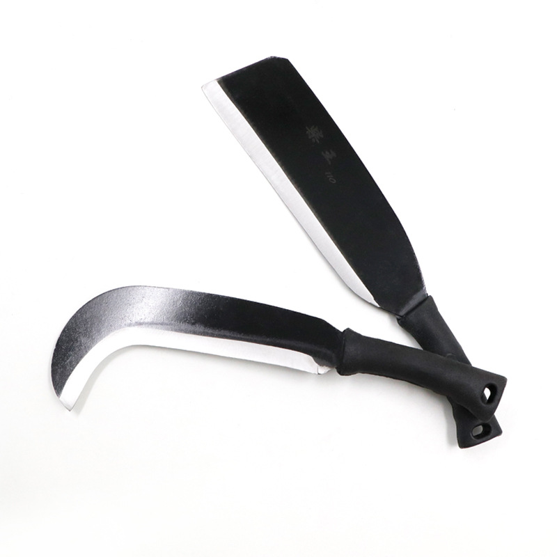 Chai Wang rubber handle manganese steel small firewood knife, agricultural chopping and cutting dual-purpose knife, outdoor logging small curved knife, hook knife, sickle knife Item Picture
