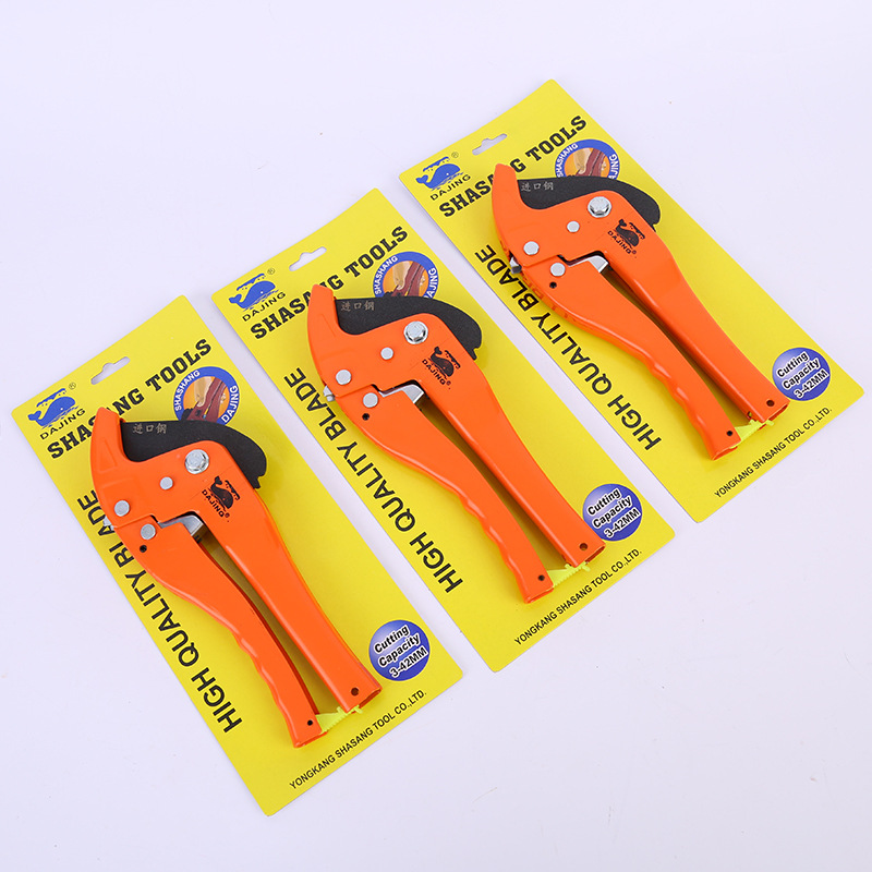 PVC pipe cutter manufacturer in stock, PPR pipe round head quick cut plumbing tool, aluminum-plastic pipe heavy-duty pipe cutter details Picture