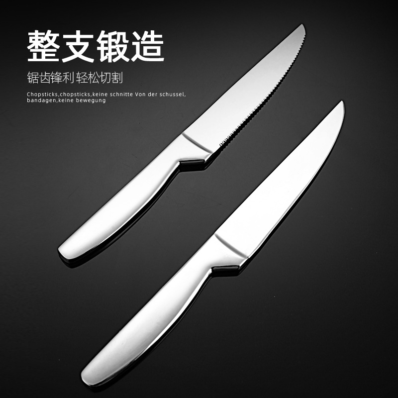 Baishida stainless steel Western-style steak knife, cake cream spatula, toast and hamburger slicing multi-purpose service knife, sharp and delicious Application Scenario