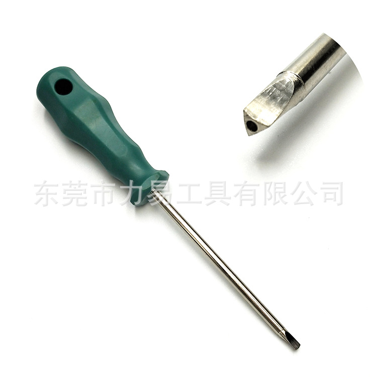 Factory direct sales of plastic straight handle equilateral triangle screwdrivers with holes, anti-theft wrenches, multiple specifications in stock, quick delivery full figure