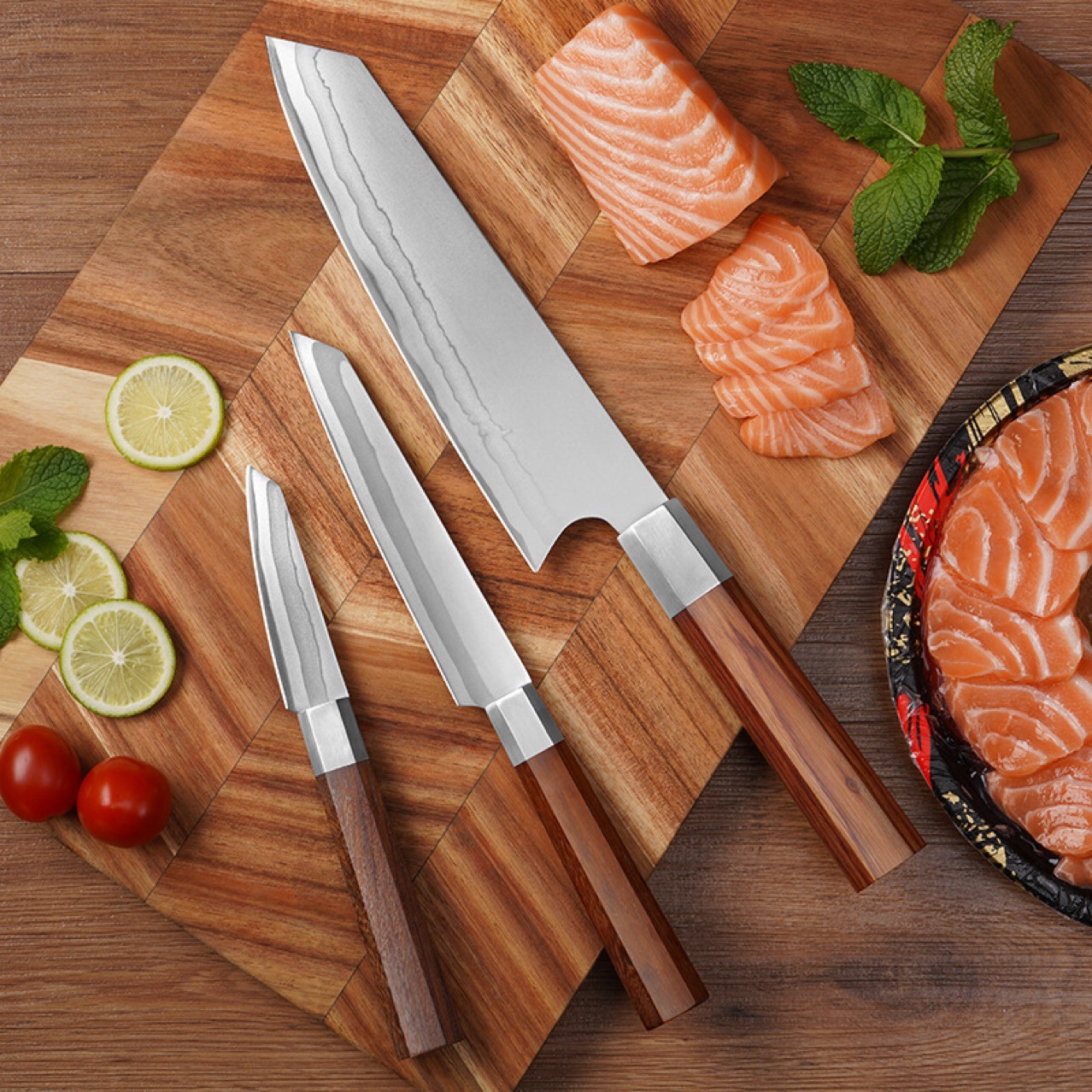 Wholesale and consignment of 440C steel chef knives, multi-purpose knives, fruit knives, kitchen knives, meat knives and Western kitchen knives in stock at the factory full figure