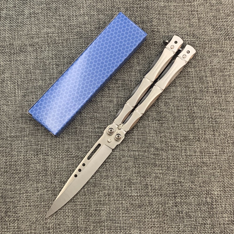 CSGO Butterfly Cool Knife, Colorful Folding swing Practice knife, uncut Training knife, Fancy toy, Bamboo joint style undefined