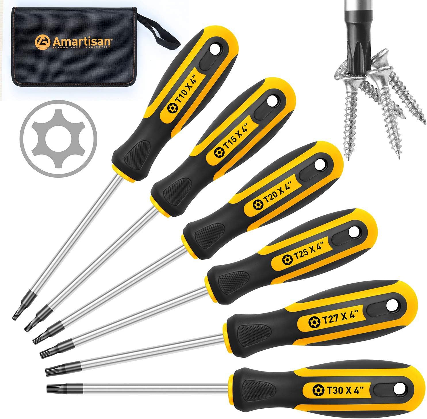 A 6-piece magnetic plum blossom screwdriver set, a safety tamper-proof screwdriver repair tool, is available for purchase starting from one piece Item Picture