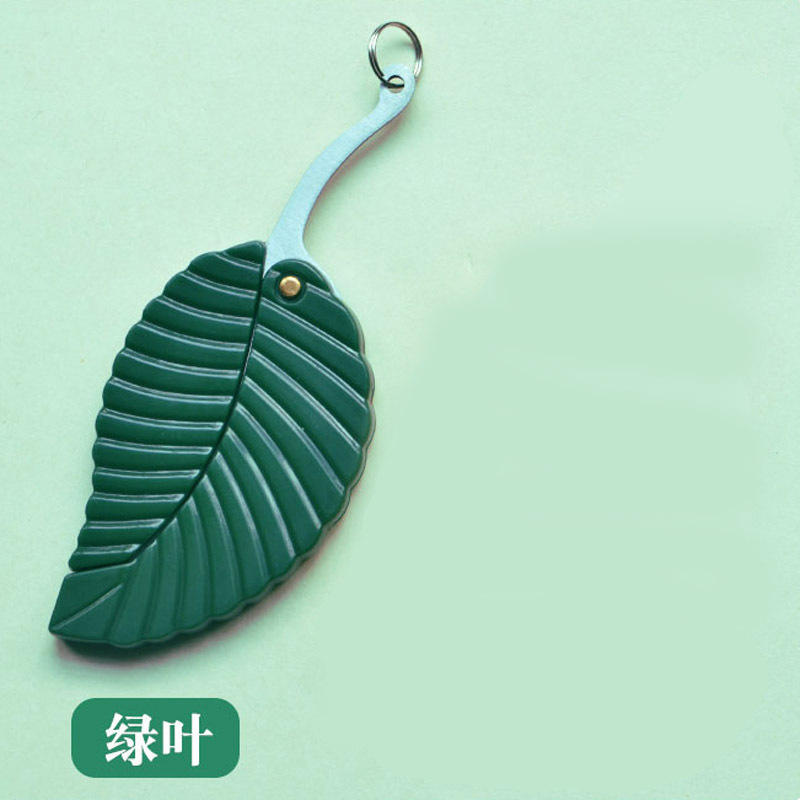 Green leaf knife, leaf knife, leaf knife, creative mini folding knife, stainless steel folding knife, outdoor travel fruit knife undefined