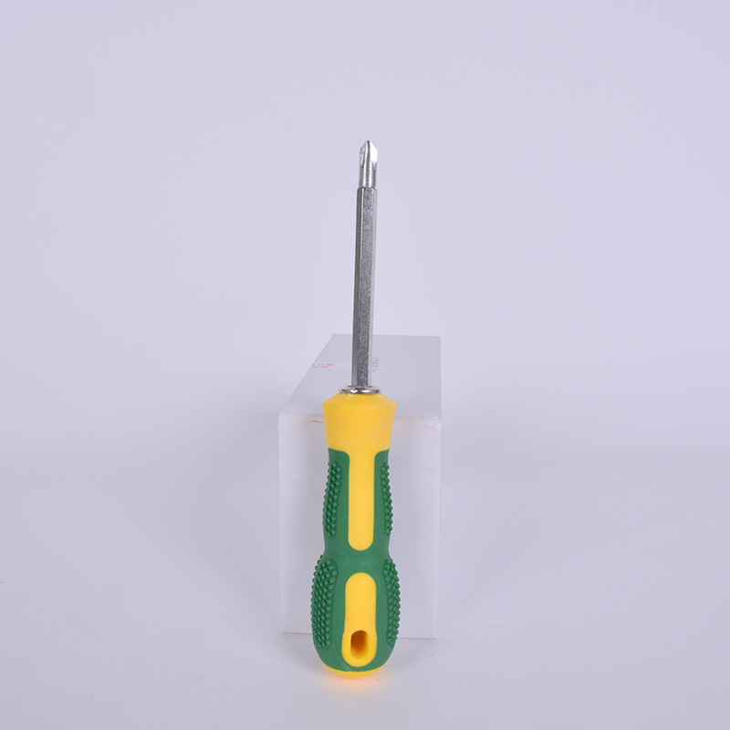 Direct-sale dual-purpose screwdriver, 4-inch and 6-inch dual-purpose screwdriver, burr massage handle, flat-head cross-head screwdriver details Picture