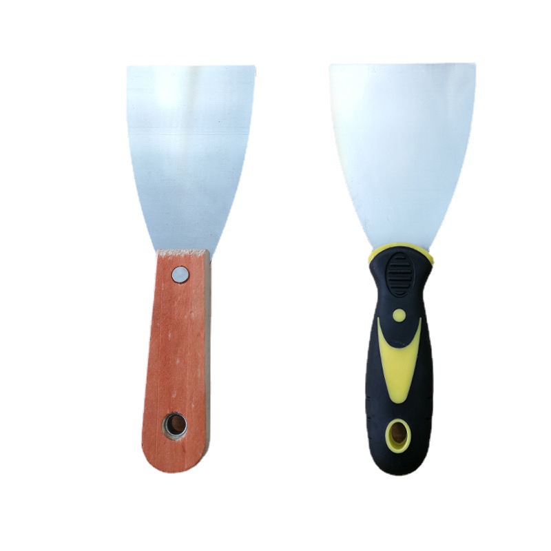 Factory direct sales of wood-handled putty knives, metal-handled putty knives, putty knives, plastering knives, and glass wall glue removal scrapers Item Picture