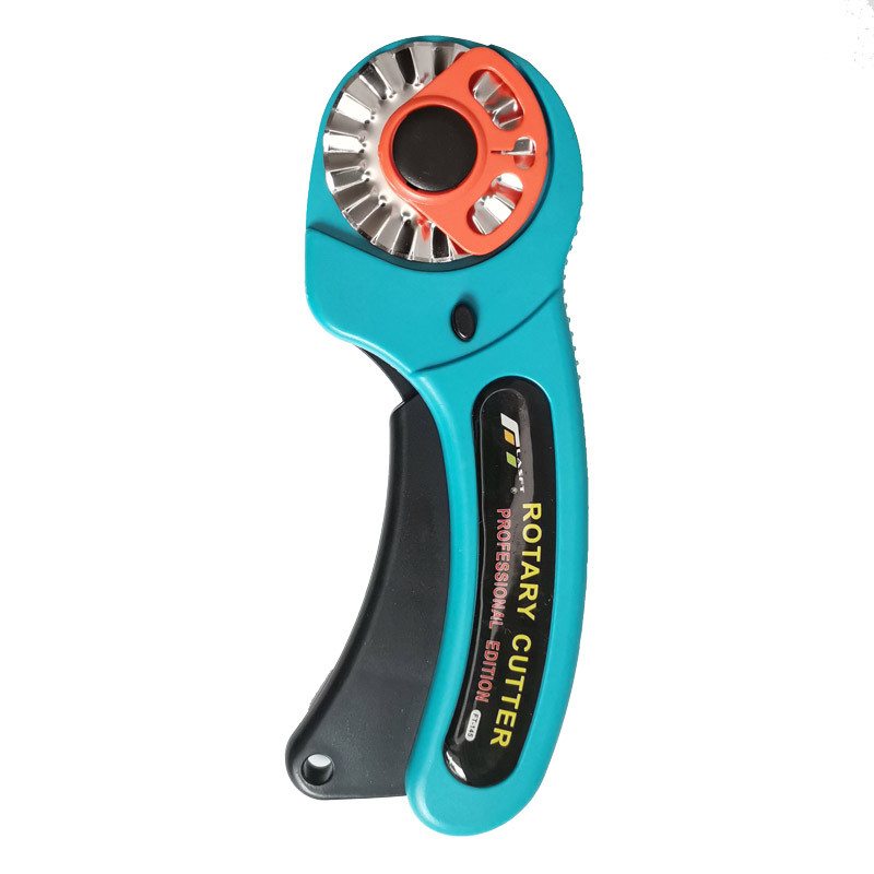 Upgraded 45mm safety lock carpet knife rubber band cutting round knife FT-145 Roller knife left and right hand roller undefined