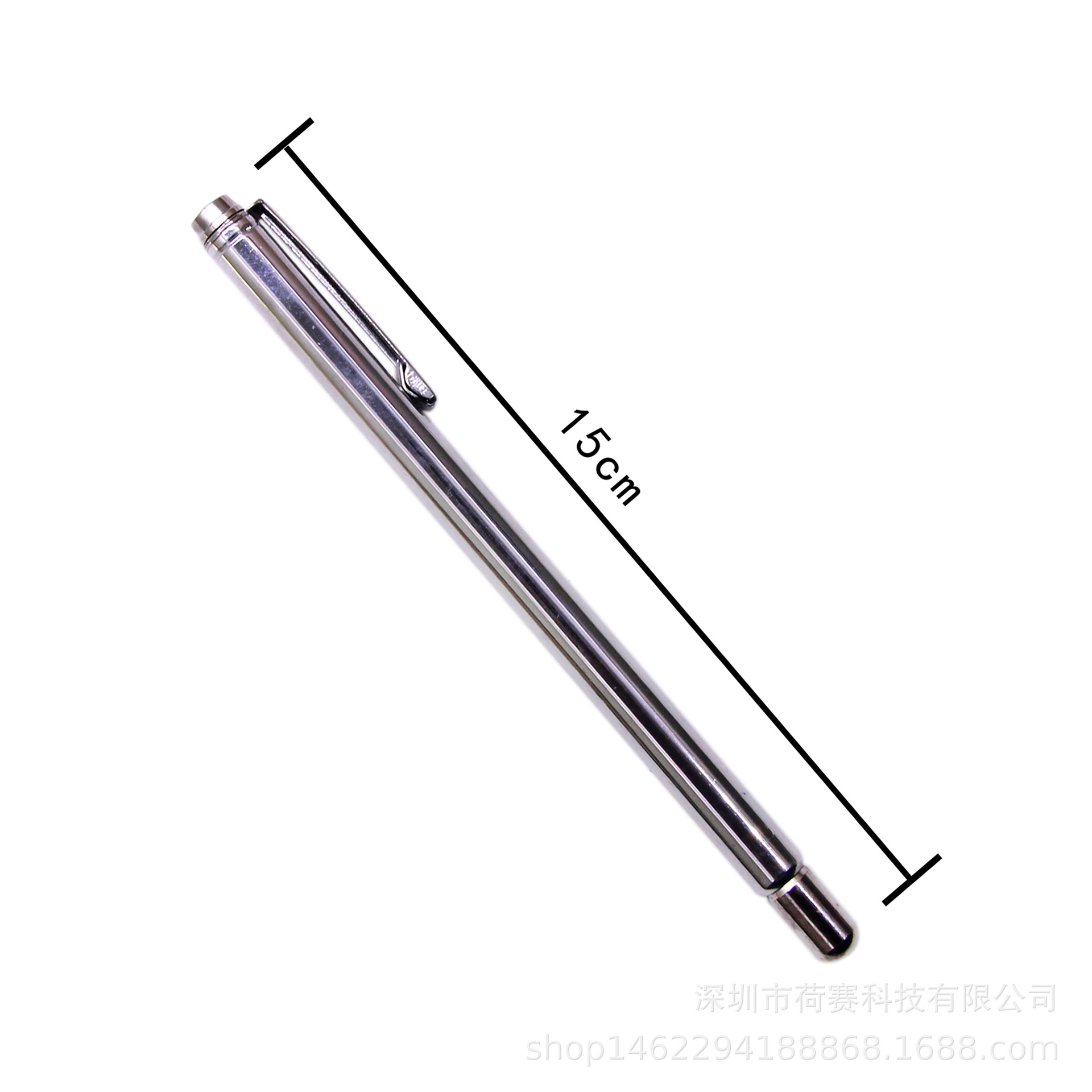 Brass alloy stainless steel detection rod, telescopic steering antenna, dragon ruler, pen-type metal detection rod, multi-purpose Specification drawing