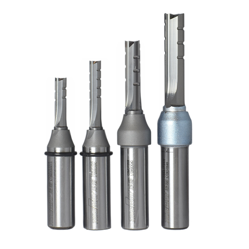 TIDEWAY Inspur industrial-grade TCT three-edge cutting knife, straight blade, solid tungsten steel alloy, fast cutting, drilling and tapping Item Picture