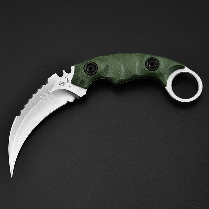 karambit Outdoor Knife, Strider, Shadow Small Claw Knife, Claw Knife, Self-defense Knife, Mini Curved Knife undefined