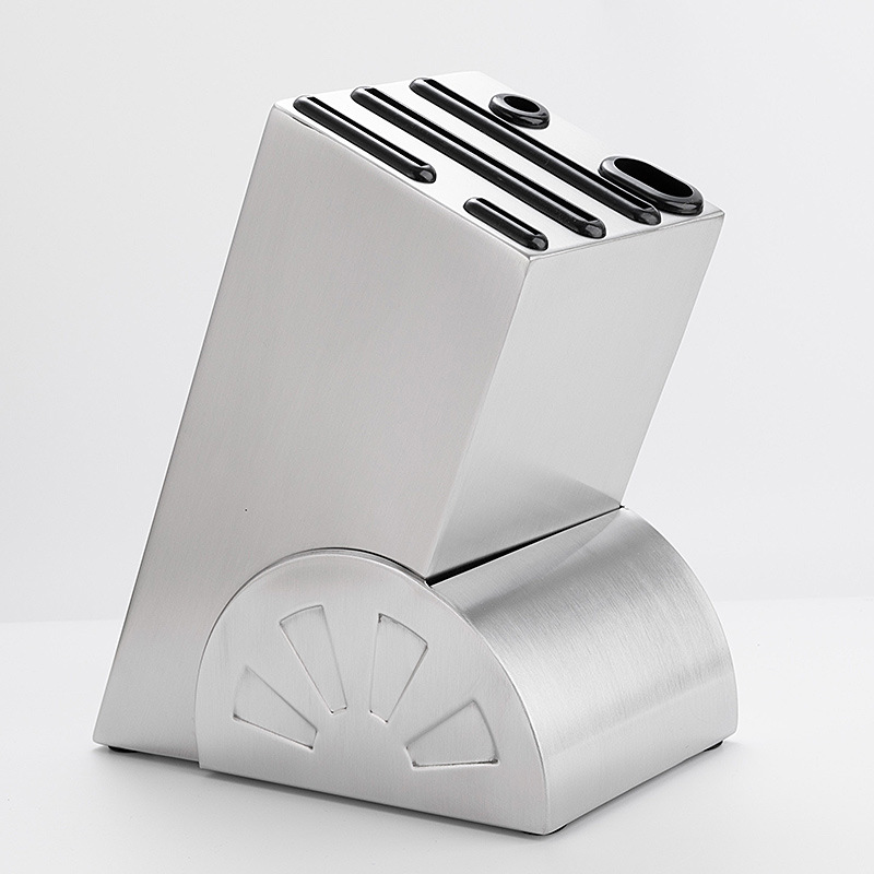 Wholesale of household metal stainless steel knife racks and holders, kitchen stainless steel kitchen knives, and multi-functional storage racks Application Scenario
