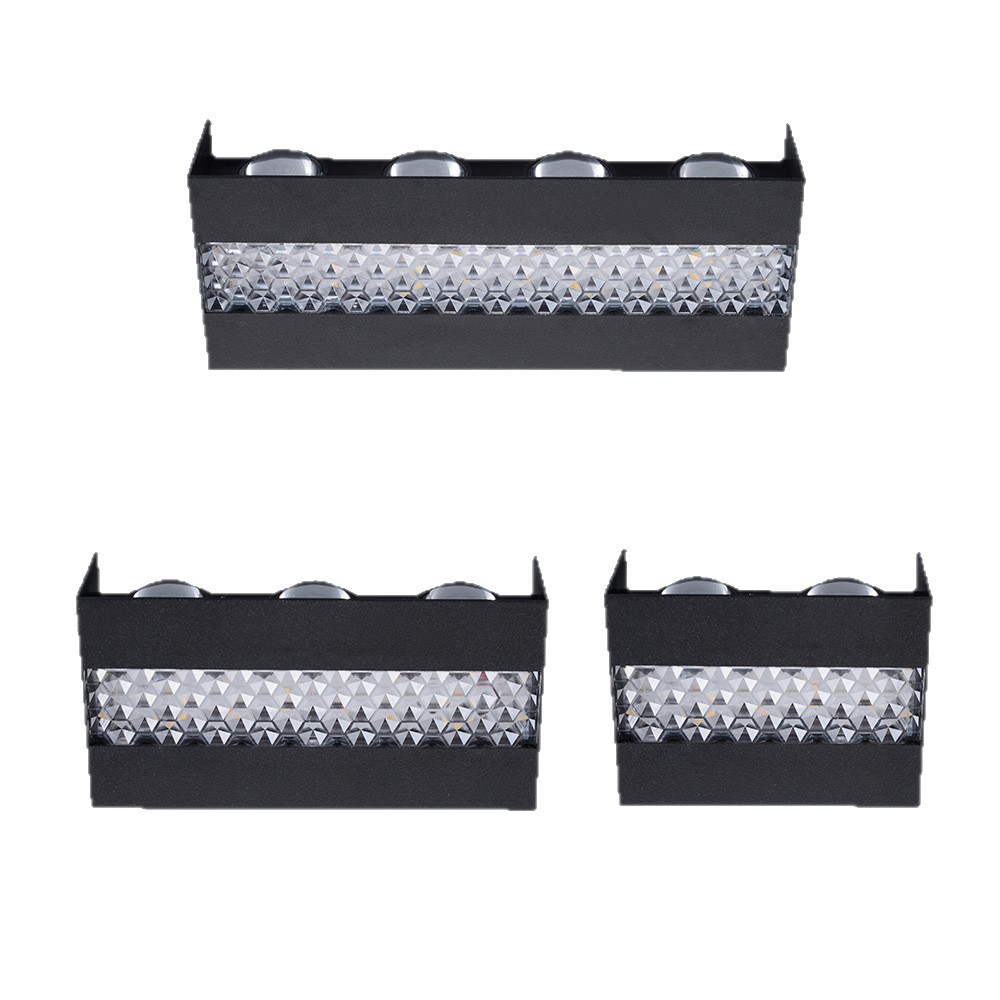 【 Upper and Lower wall-washing Lights 】LED wall-washing lights 6W and 10W outdoor wall lamps with wiring, villa spotlights and fence lights Item Picture