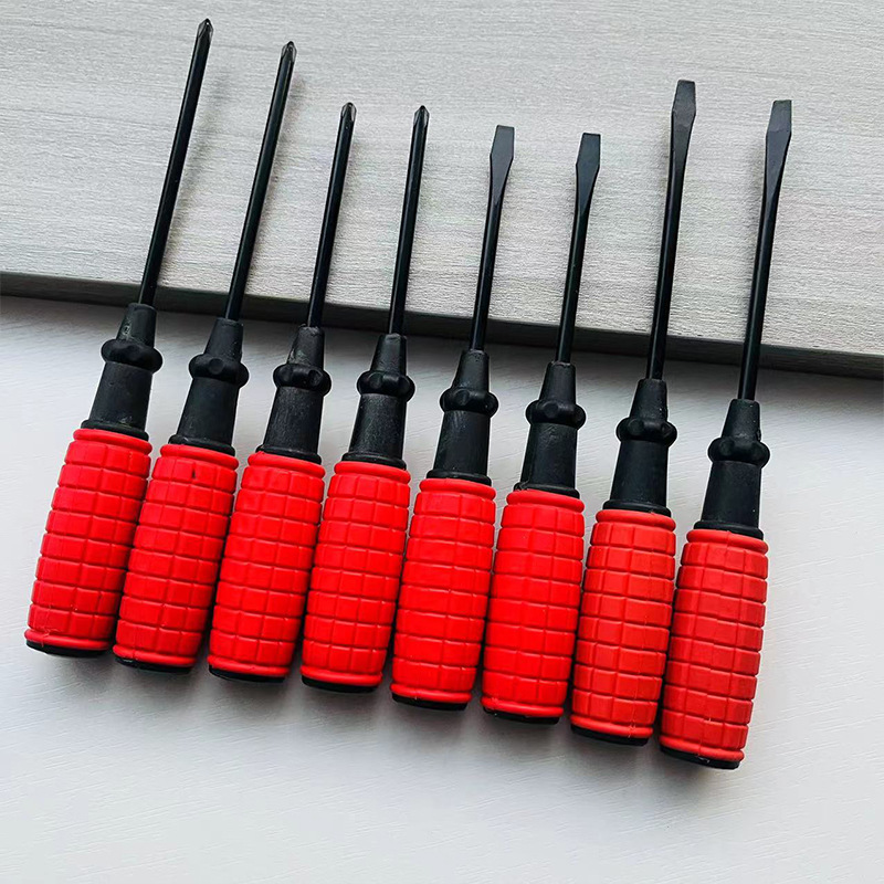Factory wholesale 3-inch and 4-inch red hand grenade screwdrivers, screwdrivers, screwdrivers, crosshaws full figure