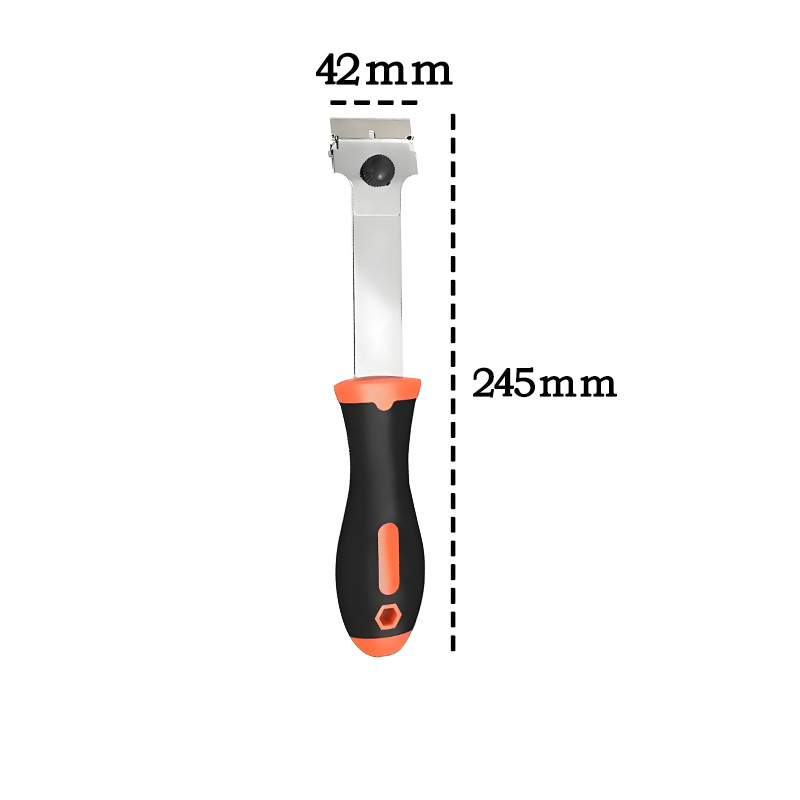 Multi-functional glue and dirt removal double-head scraper, cross-border plastic and stainless steel blade cleaning tool, car film application Item Picture