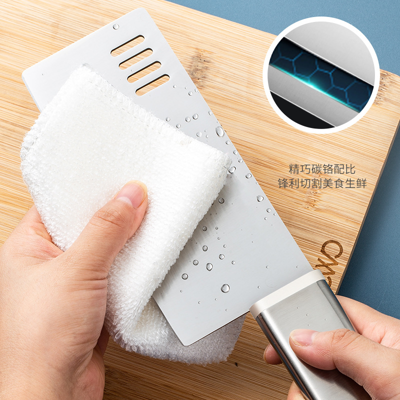 Wholesale stainless steel kitchen knives, household knives, kitchen meat slicing knives, and special dual-purpose chopping knives from the manufacturer details Picture