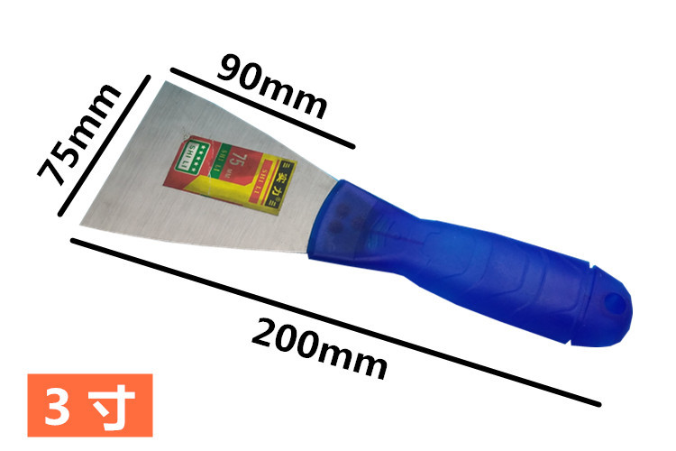 The manufacturer sells plastic-handled putty knives, 3-inch cleaning knives, scrapers, putty scraping tools, and stainless steel knives for wholesale undefined