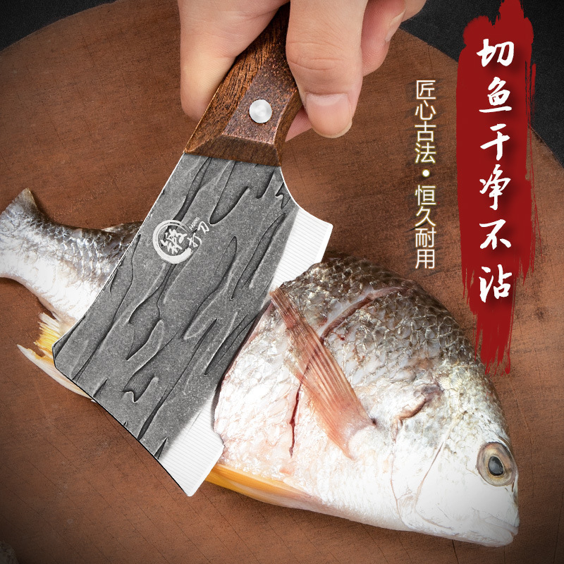 Forged fish-killing knife, mini kitchen knife, ladies' special knife, kitchen household slicing knife, multi-functional internet-famous small knife Specification drawing
