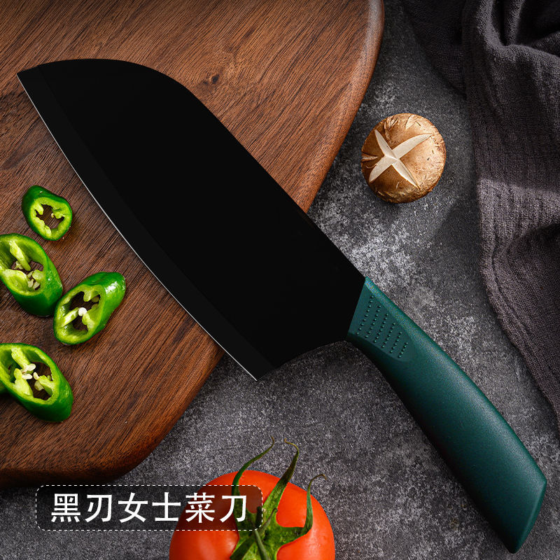Sharp and super-fast ladies' kitchen knife, stainless steel household kitchen knife, lightweight and compact for dormitories, meat slicing, anti-rust kitchen knife full figure