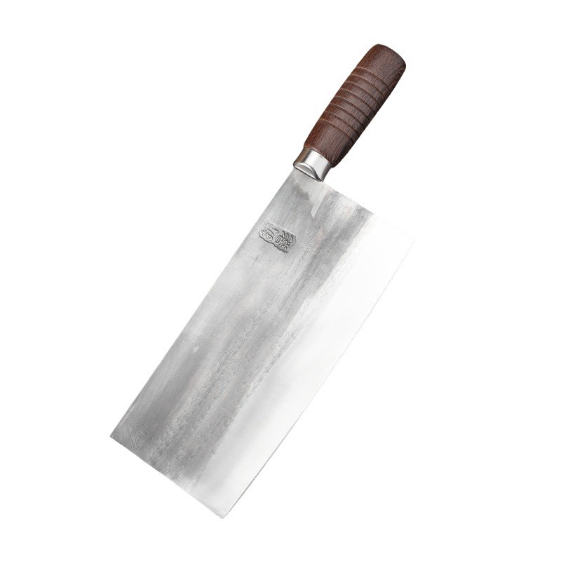 Wooden handle hand-forged kitchen knife, special slicing knife for roast meat shops, kitchen knife, slicing knife for hotel chefs, Chinese-style mulberry knife Item Picture