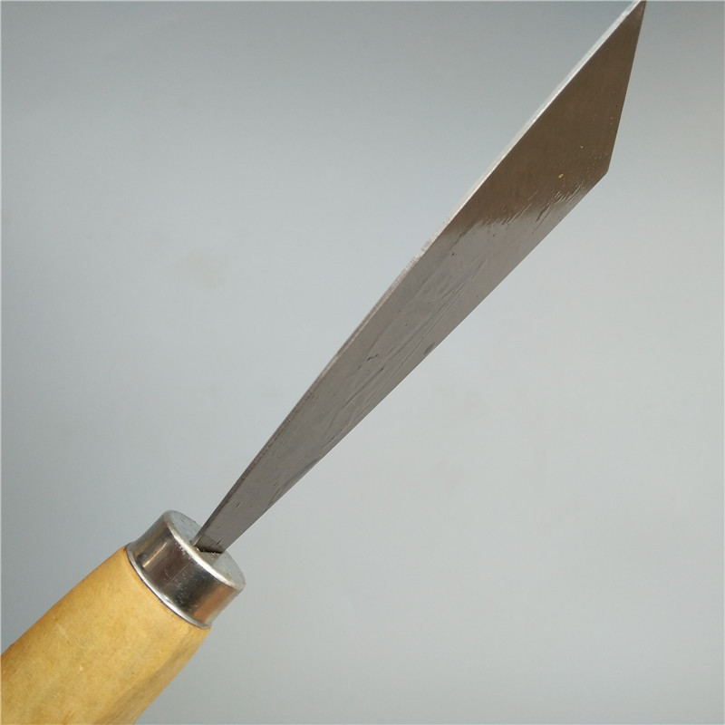Jintao thickened putty knife, wooden handle for plastering and cleaning, small shovel for filling putty, scraper Specification drawing