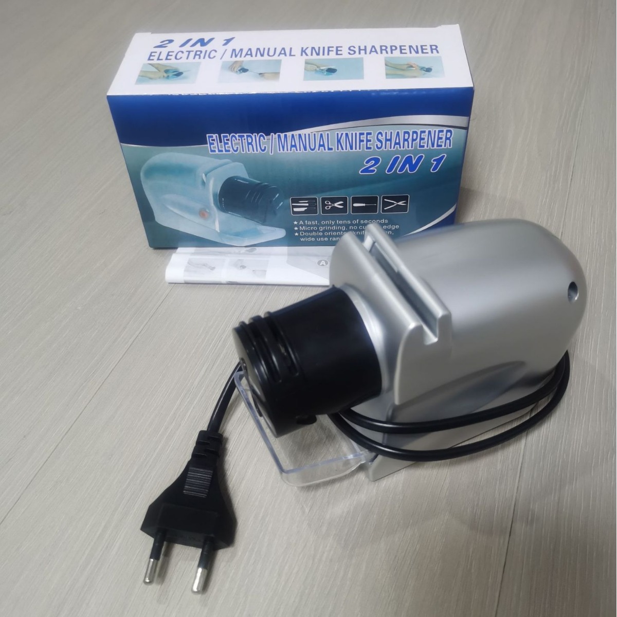 Cross-border electric knife sharpener, multi-functional double-sided whetstone, magic tool, household fast fully automatic knife sharpener Specification drawing
