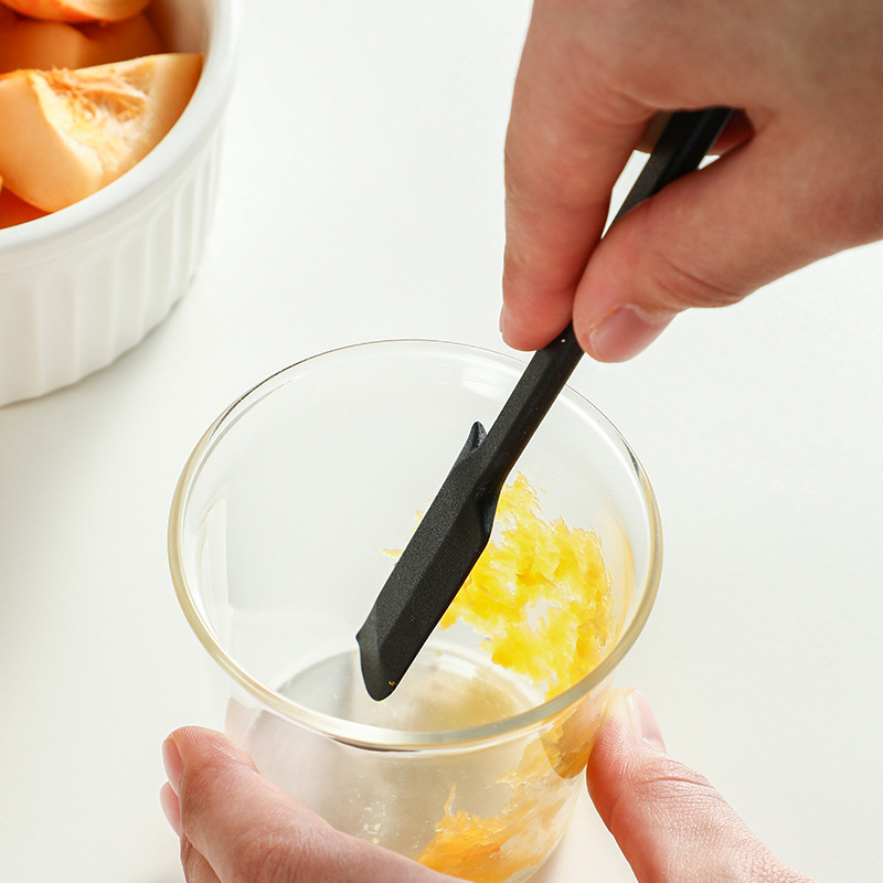 Frost Mountain jam spatula, kitchen cooking silicone spread knife, baking cream cheese right-angle scraper, dishwasher available Specification drawing