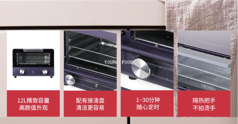 批发包邮！THERMOS膳魔师电烤箱EHA-5119A 智能小家电12L手办电器详情6