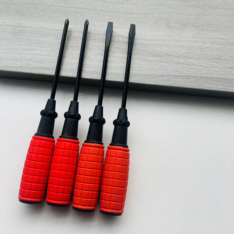 Factory wholesale 3-inch and 4-inch red hand grenade screwdrivers, screwdrivers, screwdrivers, crosshaws Specification drawing