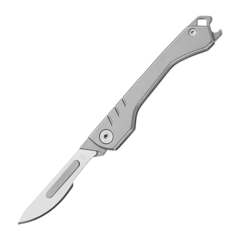 Wholesale stainless steel utility knives, folding surgical knives, small knives, mini portable sharp, express keychains, portable Item Picture