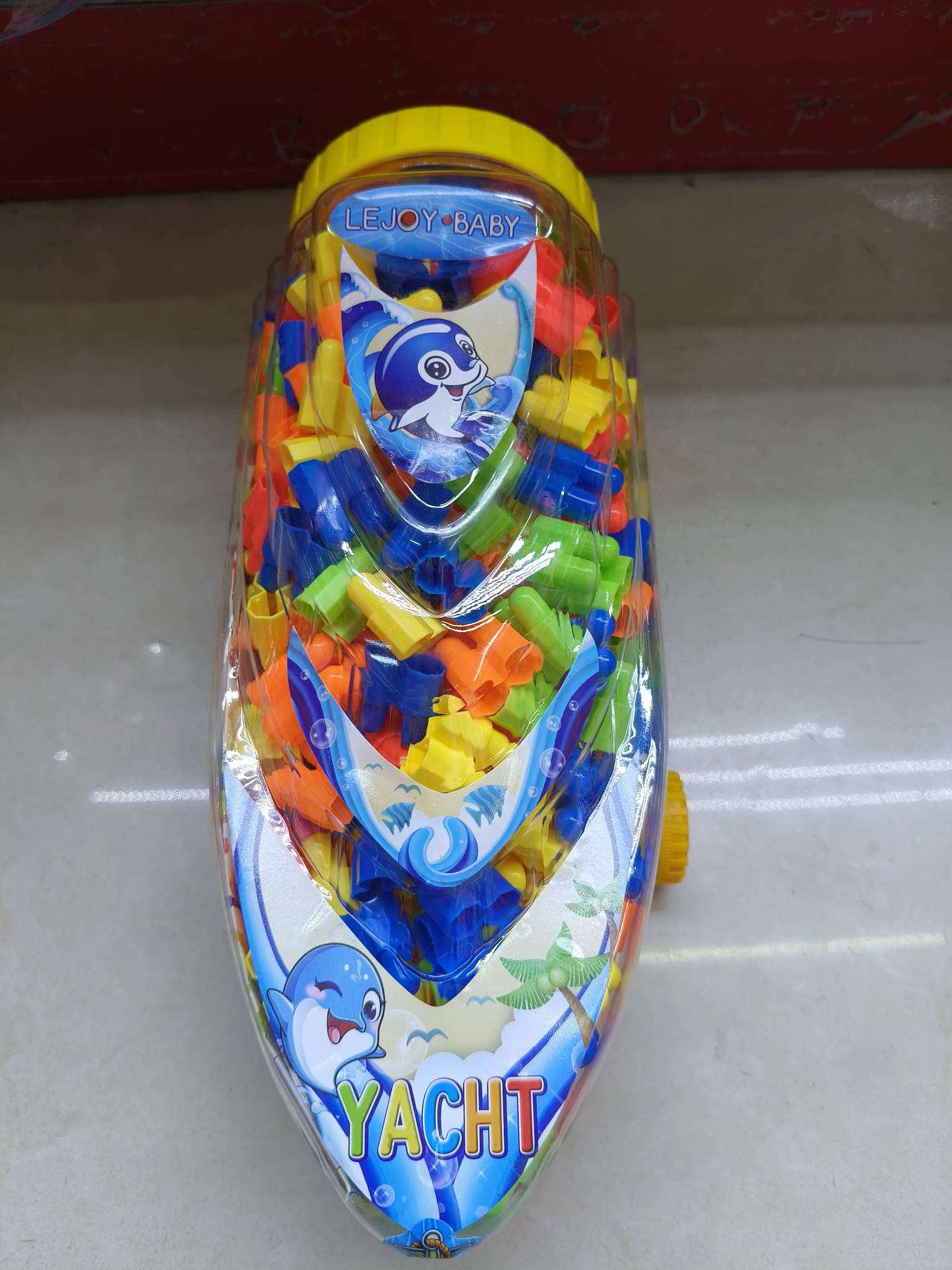 新款积木车透明塑料盒装，4款清装不混装。13.5元/盒，72盒/箱。热销内贸外贸儿童益智科教玩具细节图