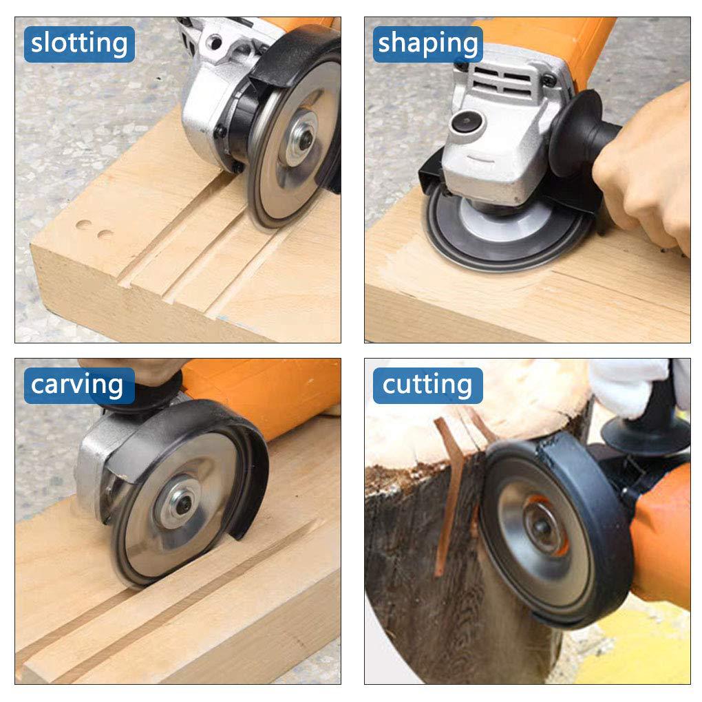 4-inch 22-tooth woodworking engraving chainsaw disc, 5-inch Angle grinding disc, wood slotting saw blade, Angle grinding machine chain disc details Picture