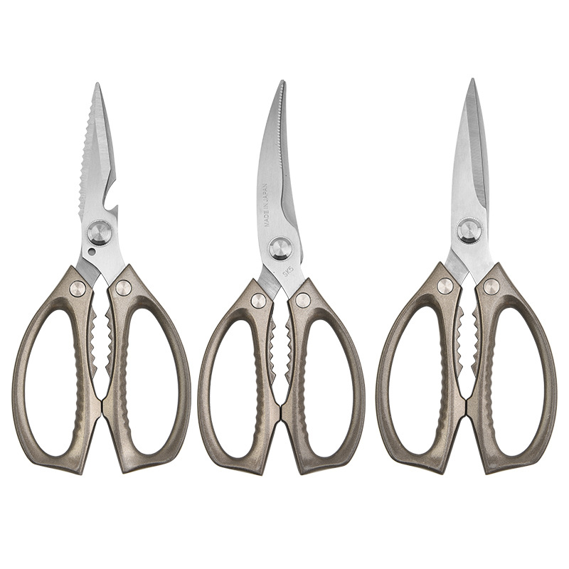 Powerful chicken bone cutter, Korean barbecue cutter, walnut opener, bottle cap opener, multi-functional stainless steel kitchen scissors Item Picture