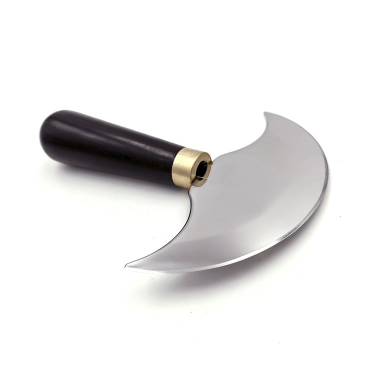 Semi-circular leather cutting knife, DIY leather cutting knife, leather carving tool knife, thin round knife undefined