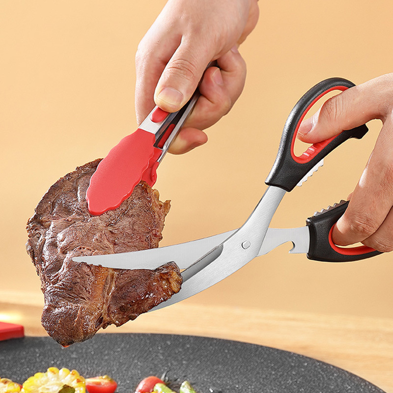 Korean barbecue scissors, detachable barbecue scissors, barbecue tongs set, kitchen scissors, stainless steel, easy to disassemble and clean, wholesale full figure