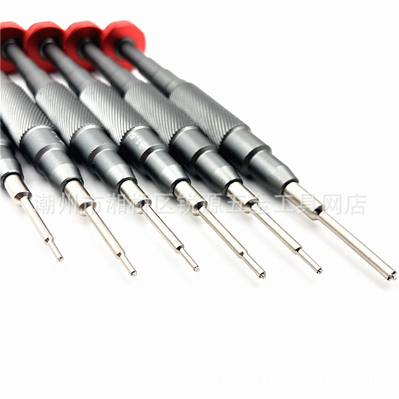3D precision screwdriver 0.6Y pentagonal strong magnetic aluminum screwdriver Apple tail plug Android disassembly and repair Application Scenario