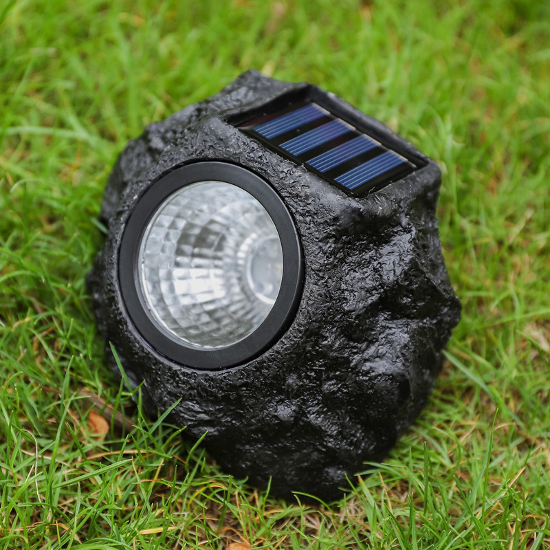 Cross-border solar stone lamps, outdoor waterproof LED illuminated lighting spotlights, courtyard garden tree floodlights details Picture
