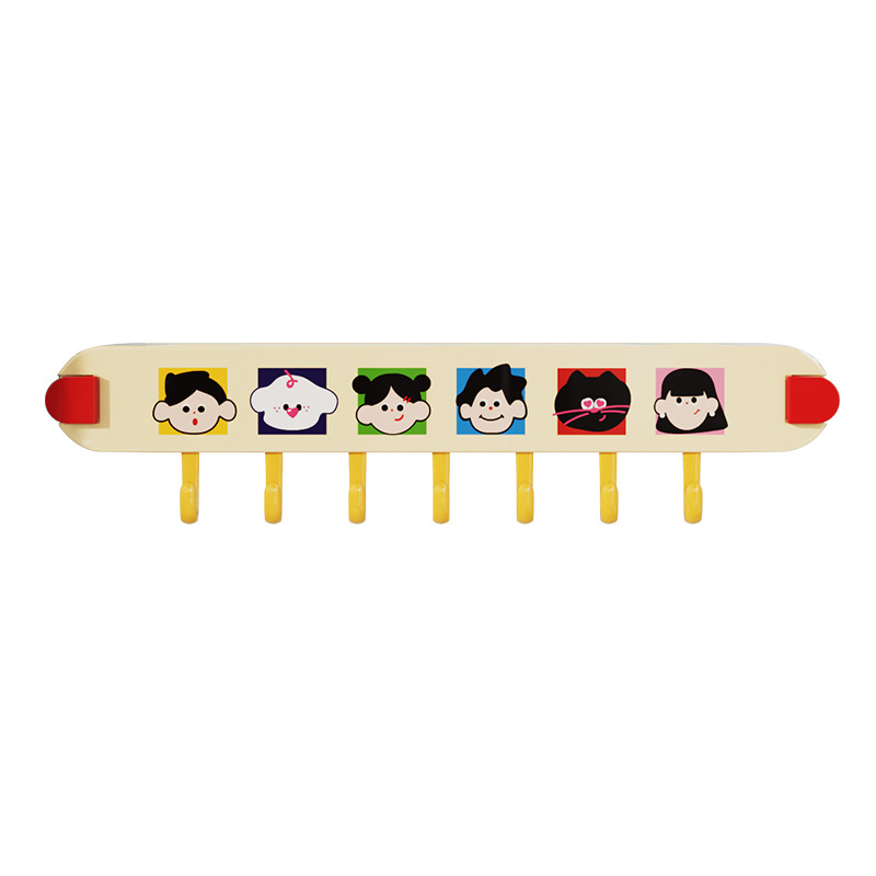 Dopamine Cartoon kitchen knife rack, wall-mounted non-drilling kitchen knife storage rack, multi-functional knife hook storage rack Item Picture