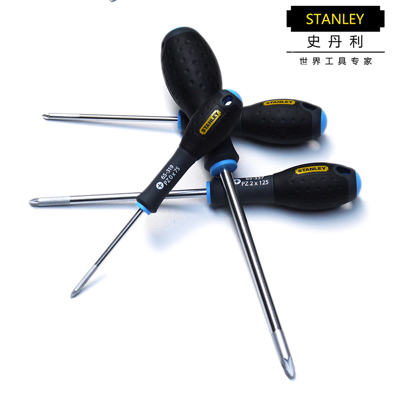 Stanley three-color handle cross-head screwdriver PZ0*75mm Cross-head screwdriver 65-319-14 Item Picture