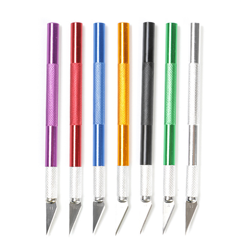 Metal engraving knife, paper cutting, aluminum alloy pen knife, paper engraving, handcrafted mobile phone film, engraving, diy journal, engraving knife and pen Item Picture
