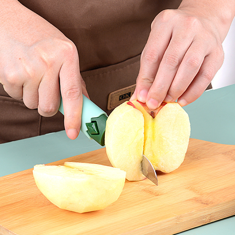 Fruit knife, peeler, two-in-one stainless steel portable fruit knife, multi-functional fruit knife, travel double-headed small knife details Picture