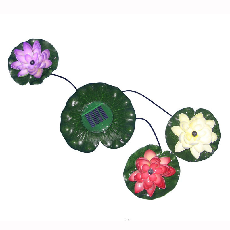 Cross-border bestsellers: Solar lotus lanterns, landscape pool garden decorative lights, solar ornamental lights, and simulated lotus lanterns full figure