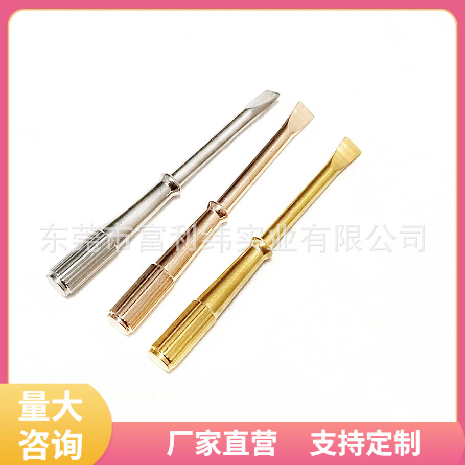 Youdaoplaceholder0 Ka family bracelet screwdriver 18K gold titanium steel bracelet disassembly hardware tools stainless steel flat-head screwdriver in stock full figure